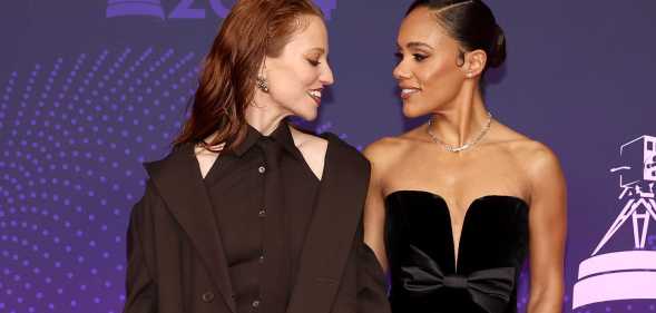 Alex Scott Jess Glynne radiated love at the BBC Sports Personality of the Year Awards.