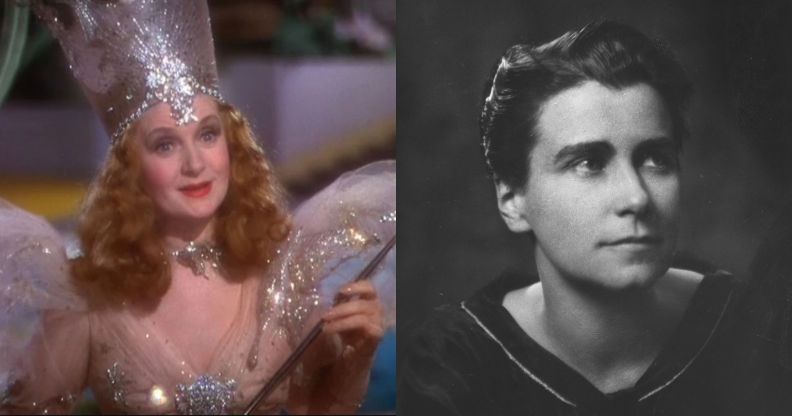 Billie Burke as Glinda in The Wizard of Oz (left) and film director Dorothy Arzner