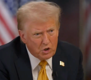 Donald Trump speaking during an interview to NBC's Kristen Welker