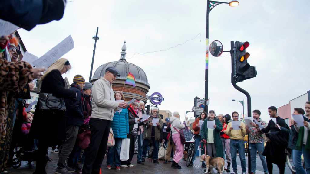 The LGBTQ+ community and allies came together in East London (Holly Revell)