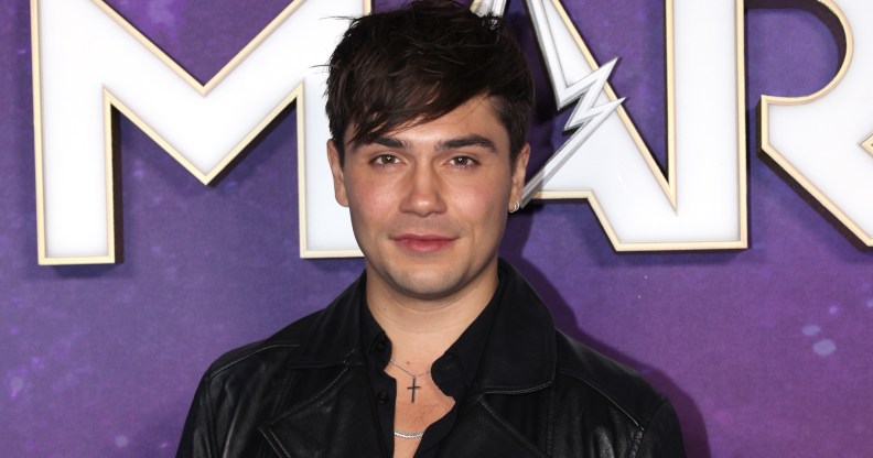 LONDON, ENGLAND - NOVEMBER 08: George Shelley attends the UK Special Screening of Marvel Studios', 'The Marvels' at Cineworld Leicester Square on November 08, 2023 in London, England. (Photo by Tim P. Whitby/Getty Images for Disney)