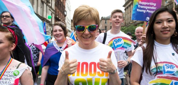 Nicola Sturgeon at Pride