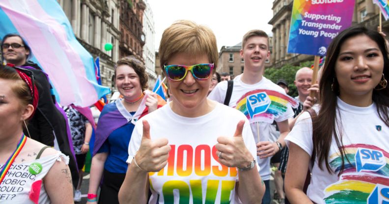 Nicola Sturgeon at Pride