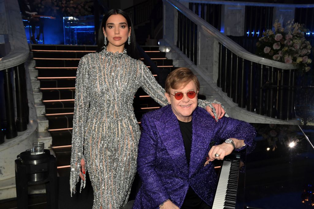 Dua Lipa and Sir Elton Joghn.