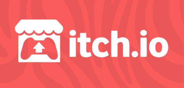 The brand logo of Itch.io