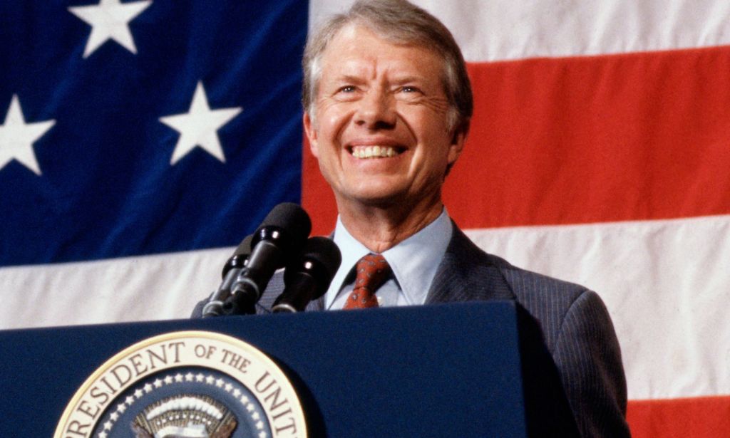 US president Jimmy Carter. 