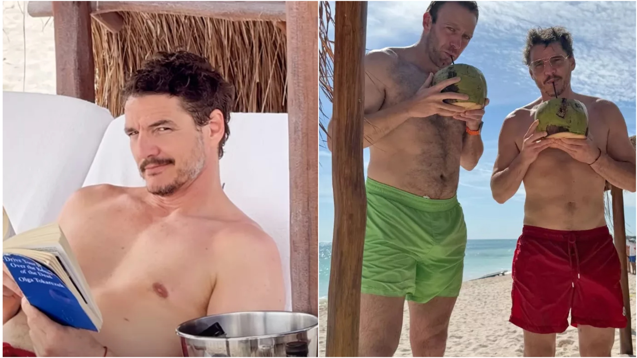 Pedro Pascal spent Christmas reading a feminist book at the beach