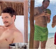 Pedro Pascal at the beach