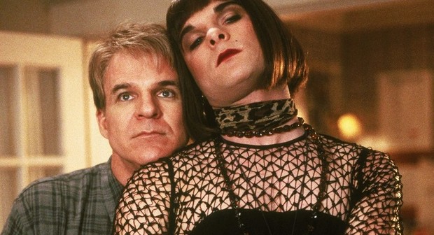 Steve Martin and Liev Schreiber in Mixed Nuts