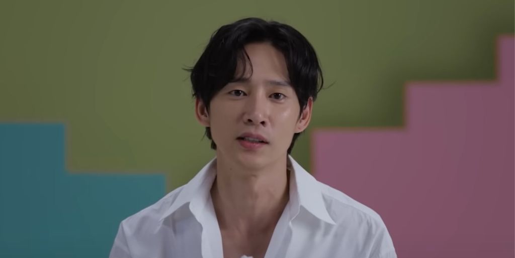 South Korean actor Park Sung-hoon in a meet the characters video for netflix's squid game season two