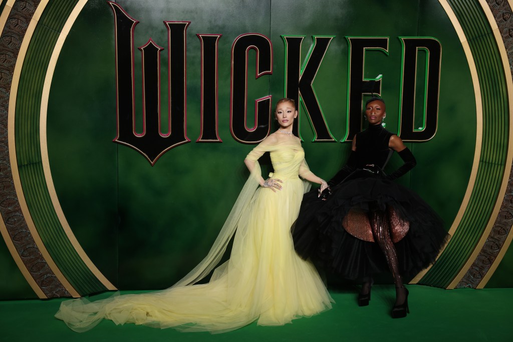 Ariana Grande and Cynthia Erivo at the Wicked European Premiere