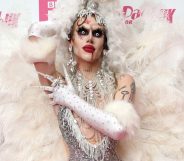 Drag queen Charity Kase at RuPaul Drag Race photocall