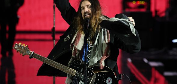 Billy Ray Cyrus performs during the Liberty Inaugural Ball in Washington DC