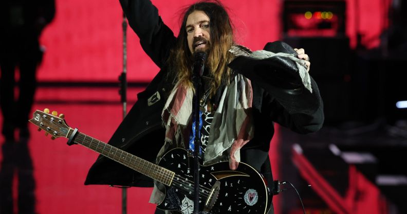 Billy Ray Cyrus performs during the Liberty Inaugural Ball in Washington DC