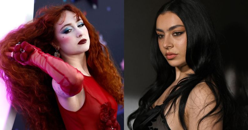 Composite image of Chappell Roan and Charli XCX to illustrate story on the Grammys