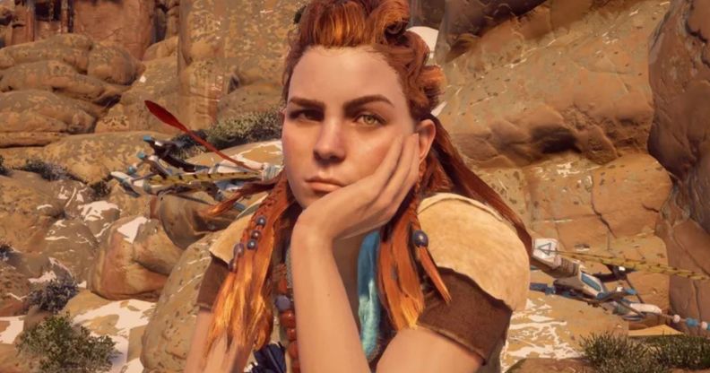 A screenshot from Horizon Zero Dawn.