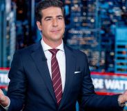 Jesse Watters shrugging his shoulders.