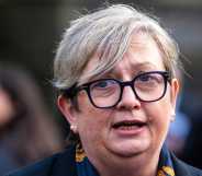 Joanna Cherry attends a memorial service for Scotland's former First Minister Alex Salmond at St Giles' Cathedral.