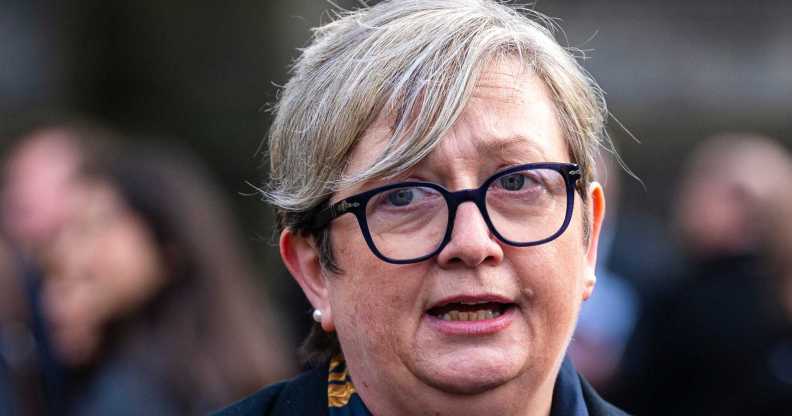 Joanna Cherry attends a memorial service for Scotland's former First Minister Alex Salmond at St Giles' Cathedral.