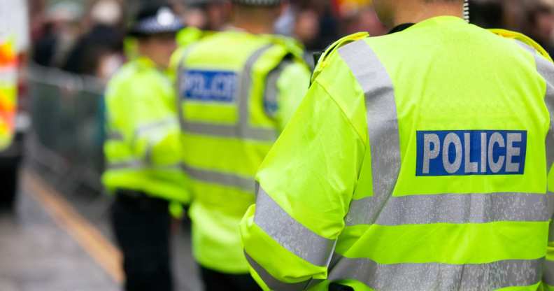 A group of UK police officers