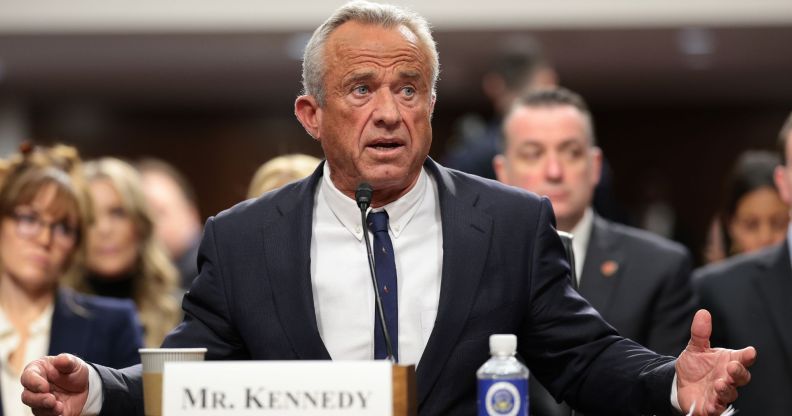 Robert F Kennedy Jr, Donald Trump's nominee for Secretary of Health and Human Services testifies during his Senate Finance Committee confirmation hearing in Washington DC