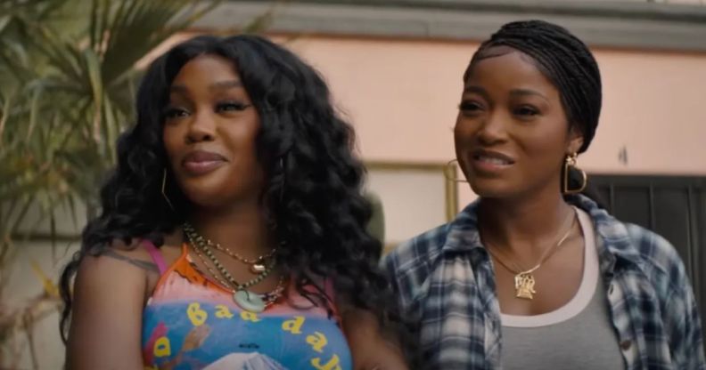 SZA and Keke Palmer in their new film, One of Them Days