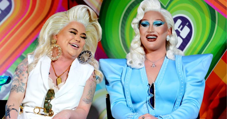 Baga Chipz (L) and The Vivienne (R) appeared on RuPaul's Drag Race UK season one. (Getty)