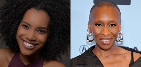 Split photo of Lencia Kebede and Cynthia Erivo.