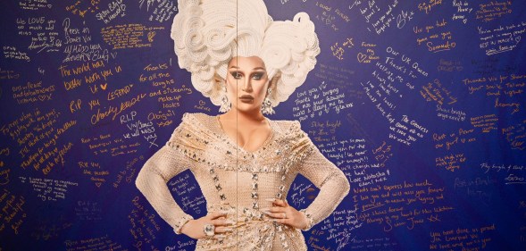 The Vivienne poster and booth at RuPaul's DragCon UK