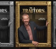 Lord Ivar Mountbatten in a cast poster for The Traitors US