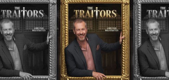 Lord Ivar Mountbatten in a cast poster for The Traitors US