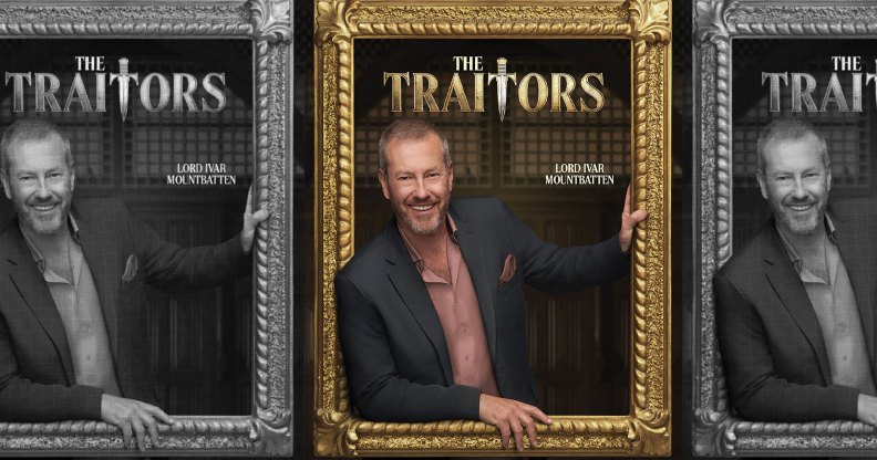 Lord Ivar Mountbatten in a cast poster for The Traitors US