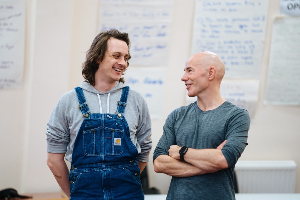 Edward II director Daniel Raggett (L) and star Daniel Evans (R) and (Helen Murray)