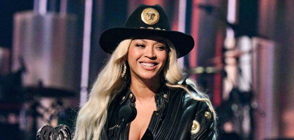 Beyoncé accepts the Innovator Award at the 2024 iHeartRadio Music Awards held at the Dolby Theatre on April 1, 2024 in Los Angeles, California.