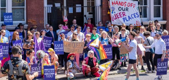 More than a hundred people showed up to a rally to save Bethnal Green Working Men’s Club in July 2024