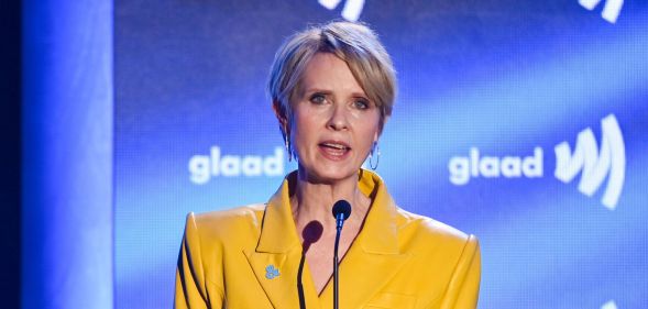 Cynthia Nixon at the GLAAD Awards in 2022.