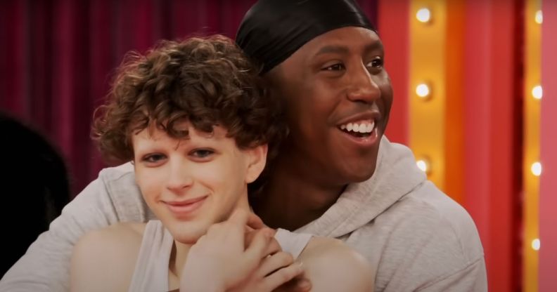 Kori King smiling as she wraps her arms around Lydia B Kollins in episode eight of Drag Race season 17