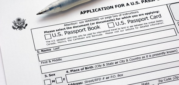 USA passport application