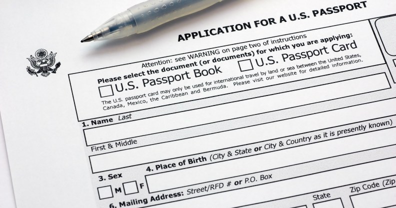 USA passport application