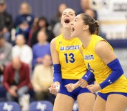 San Jose State Volleyball players