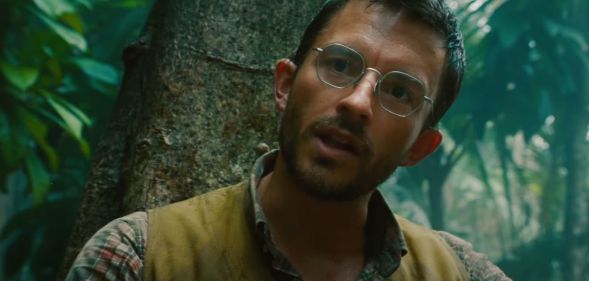 Jonathan Bailey in a the Jurassic World Rebirth trailer.