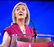 Former Prime Minister of the United Kingdom Liz Truss speaks at the Conservative Political Action Conference.