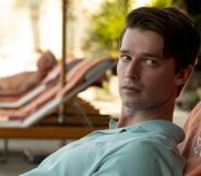 Patrick Schwarzenegger in a still from the white lotus season 3