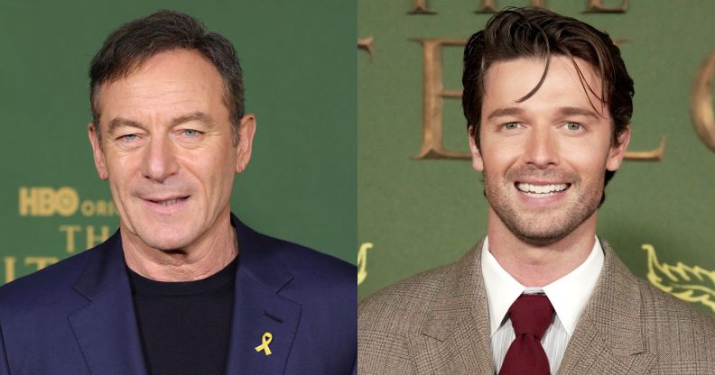 The White Lotus stars Jason Isaacs and Patrick Schwarzenegger.