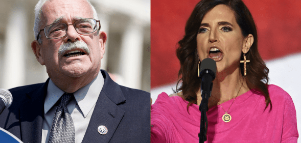 Split photo of Rep. Gerry Connolly and Rep. Nancy Mace.