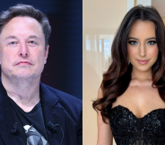 Split photo of Elon Musk and Ashley St. Clair