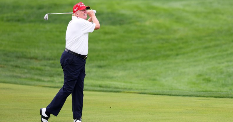 The Trump Golf Tracker shows that he’s spent 17% of his presidency golfing so far