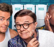 Matt Bomer, Nathan Lane, and Nathan Lee Graham in Mid-Century Modern poster.