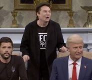 Mike Myers as Elon Musk during an SNL skit