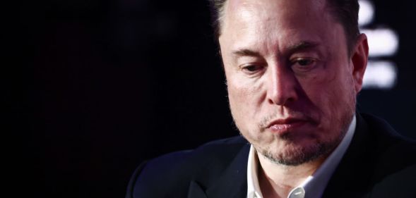 Elon Musk looking dejected